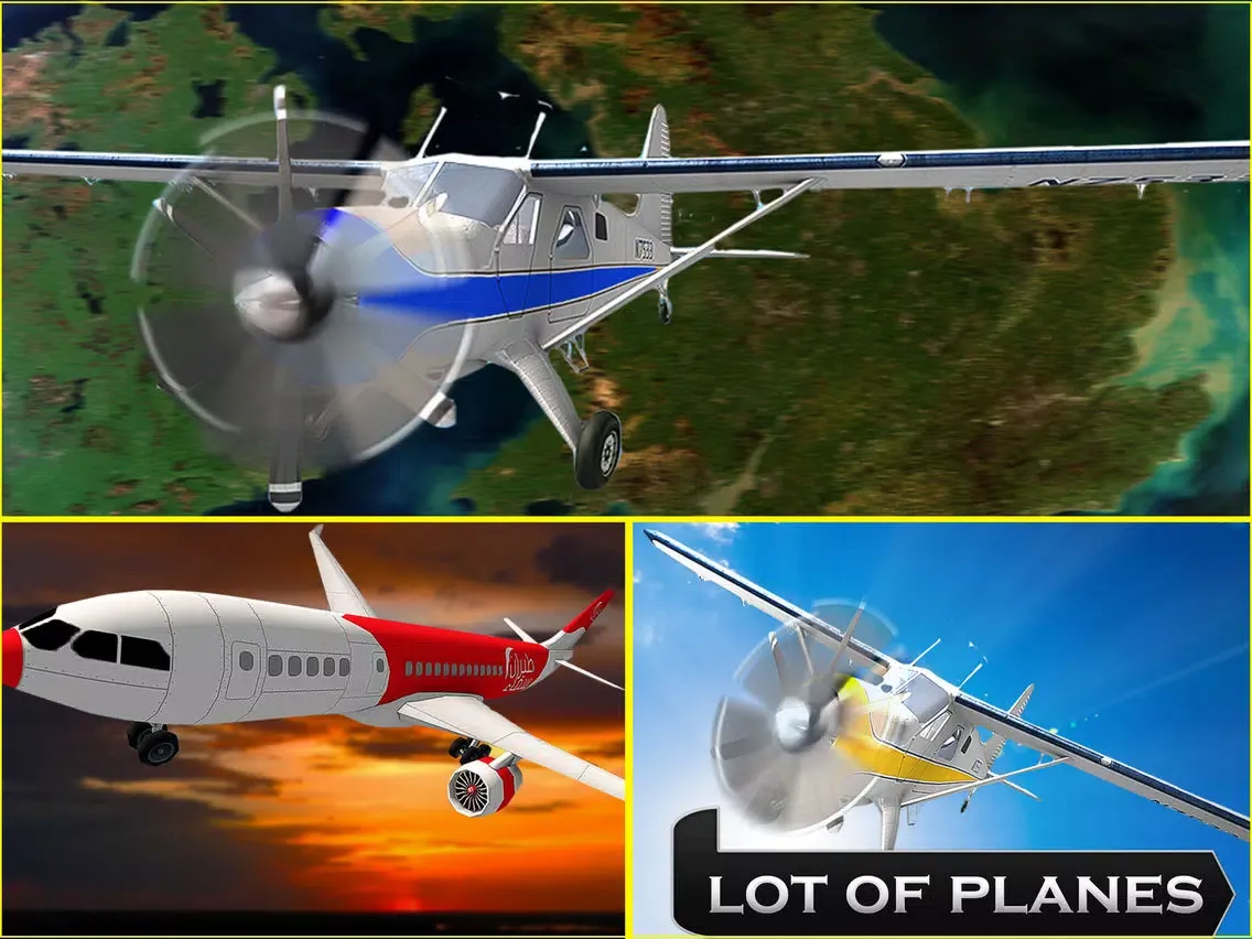 Airplane Flight-Simulator 3d iPad  スクリーンショット