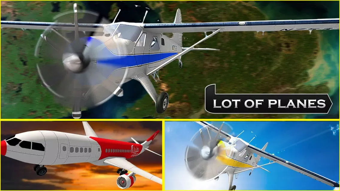 Airplane Flight-Simulator 3d スクリーンショット