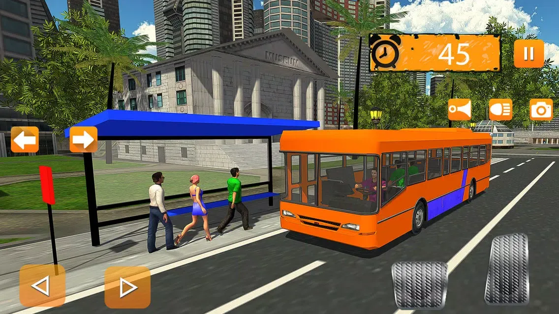 Pro City Coach Bus Driving Sim سکرین شاٹس