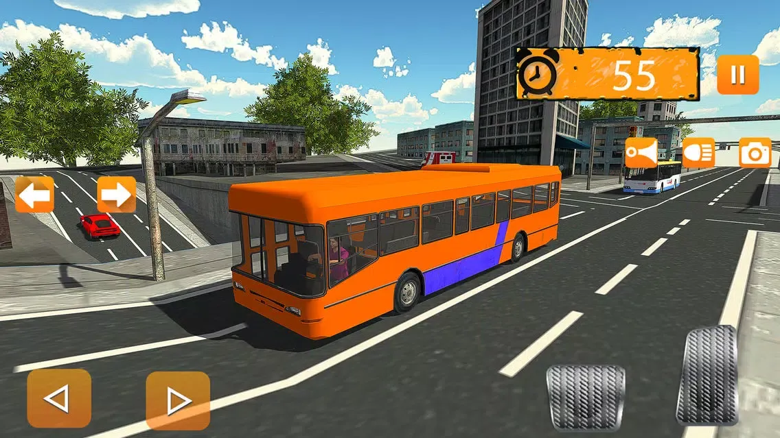 Pro City Coach Bus Driving Sim سکرین شاٹس
