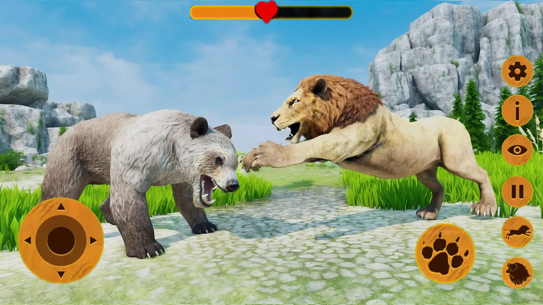 Tangkapan layar Wild Lion Attack Survival Sim