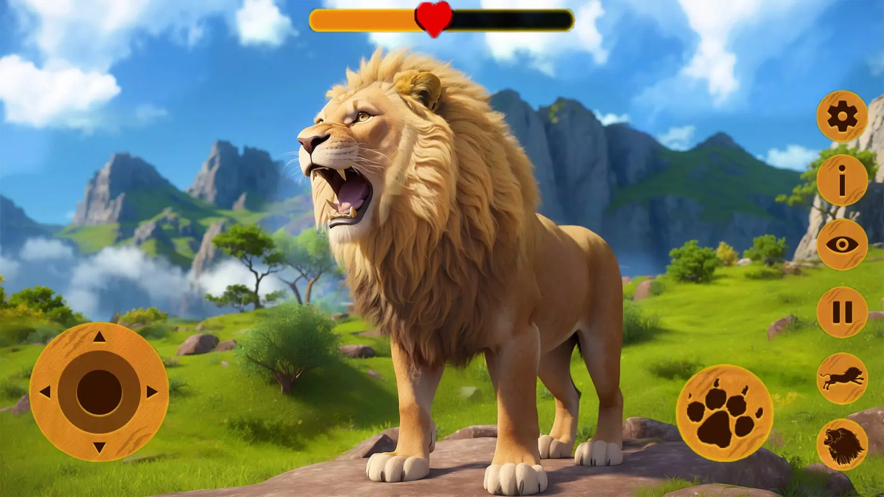 Tangkapan layar Wild Lion Attack Survival Sim
