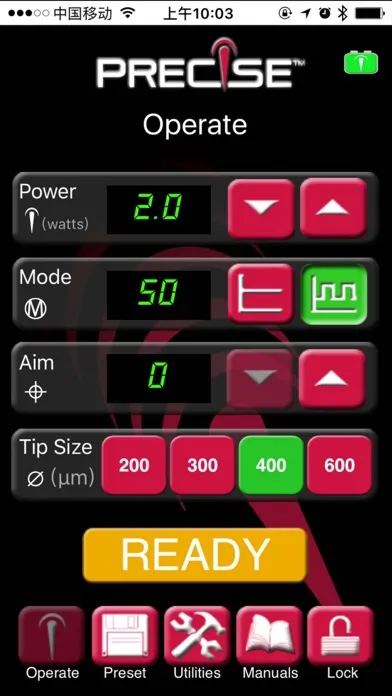 Screenshot di Precise SHP Laser