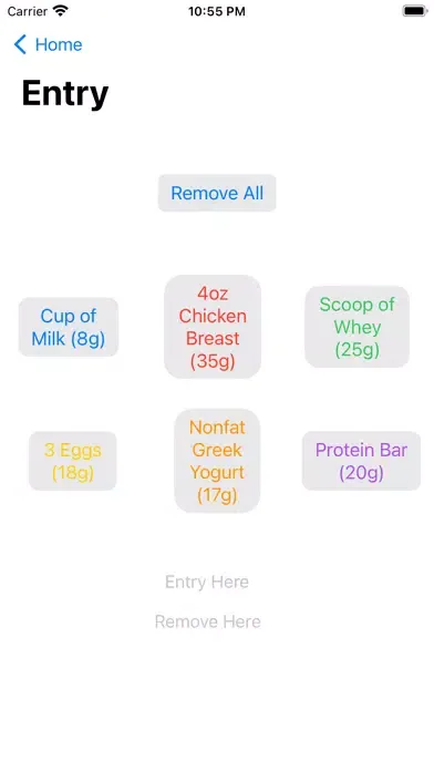 Protein Tracker - For Health Screenshots