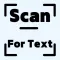 Scan For Text