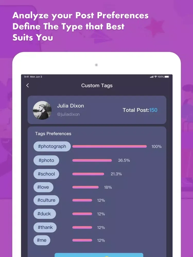 Tags Master for Likes Post iPad  スクリーンショット