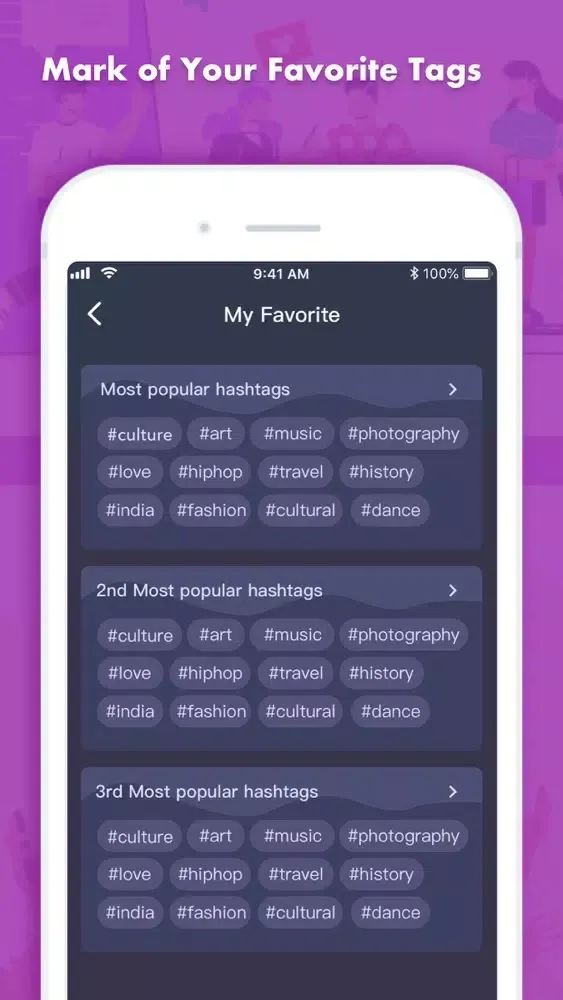 Tags Master for Likes Post スクリーンショット