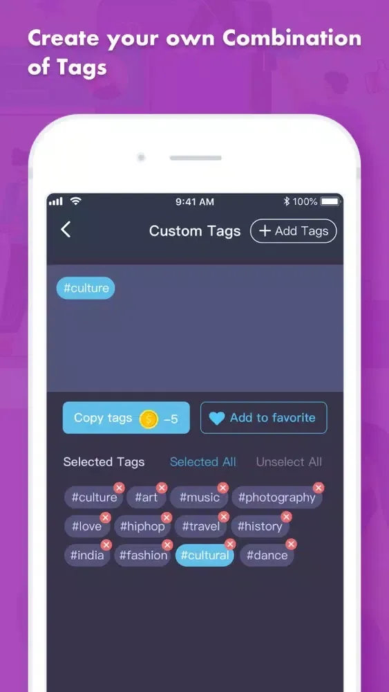 Tags Master for Likes Post スクリーンショット