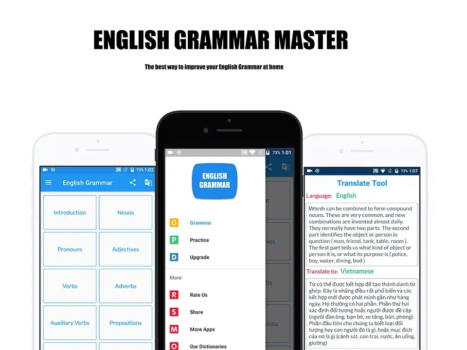 Zrzuty ekranu English Grammar Master