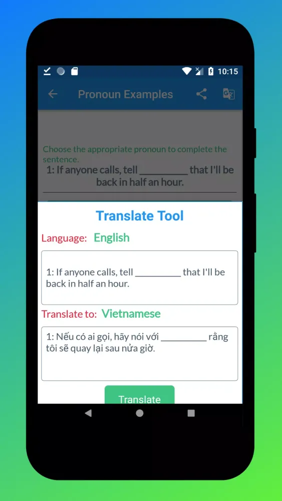 Zrzuty ekranu English Grammar Master