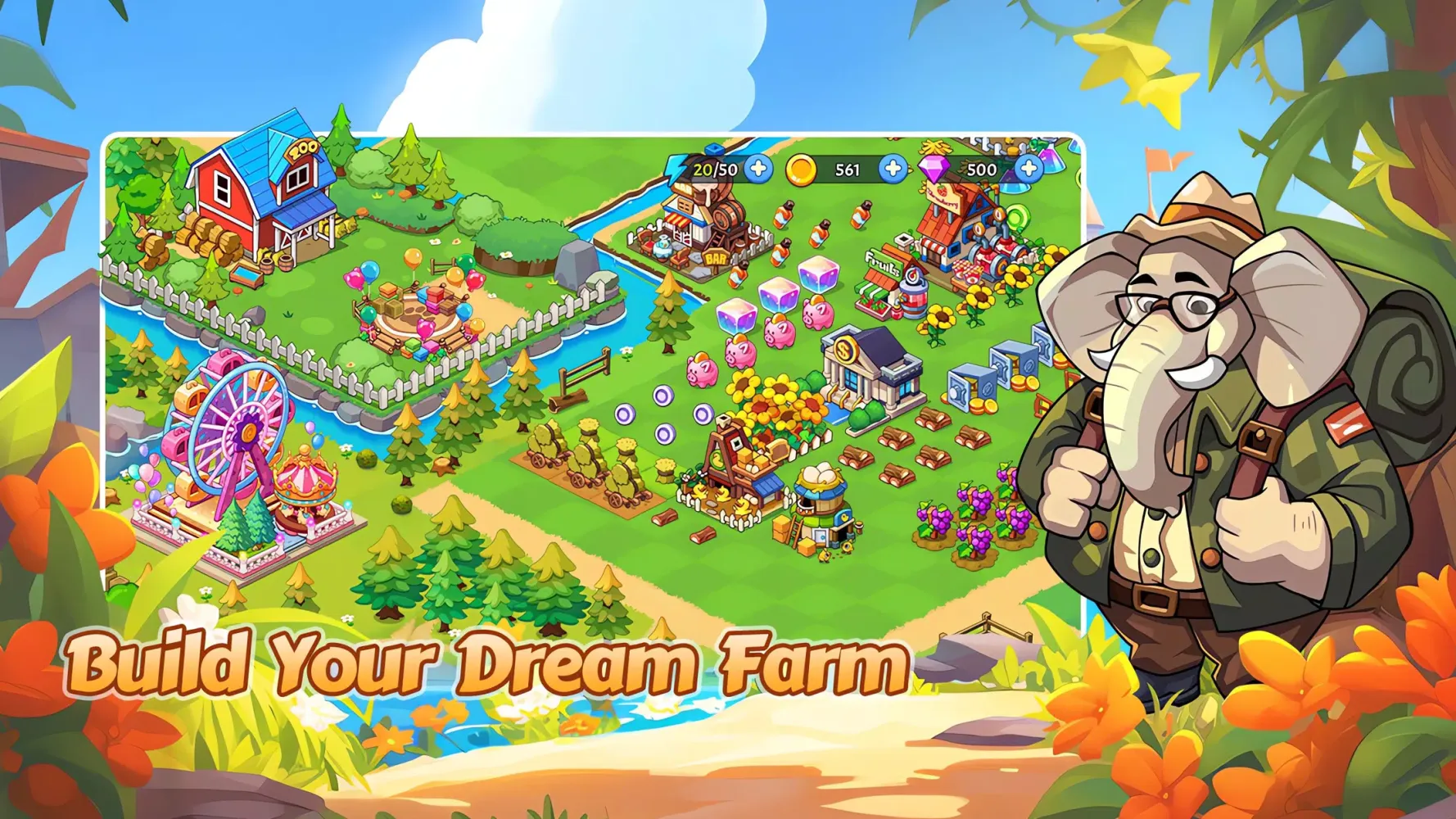 Capturas de tela do Farm Merge