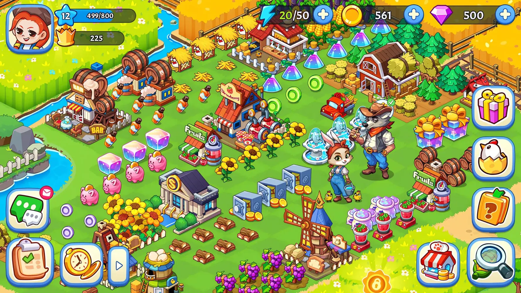 Capturas de tela do Farm Merge