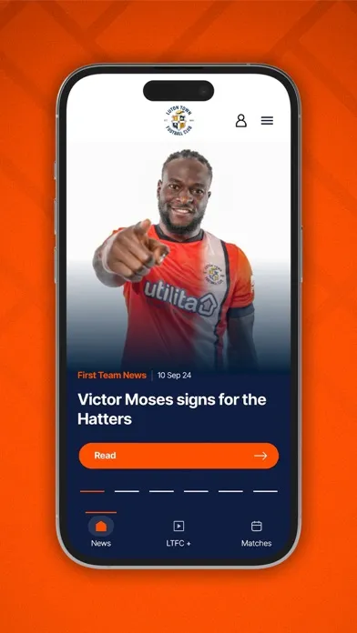Capturas de tela do Luton Town FC