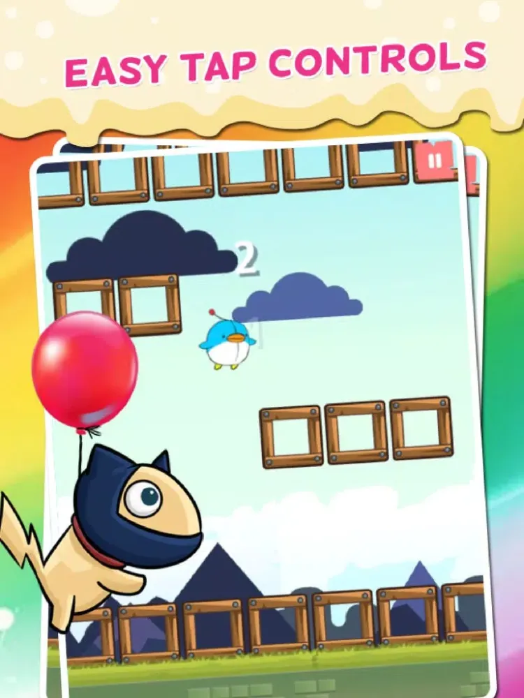 Tangkapan layar Cookie Wing: Flying in Bird City Endless Cute Flappy Games For Kids iPad 