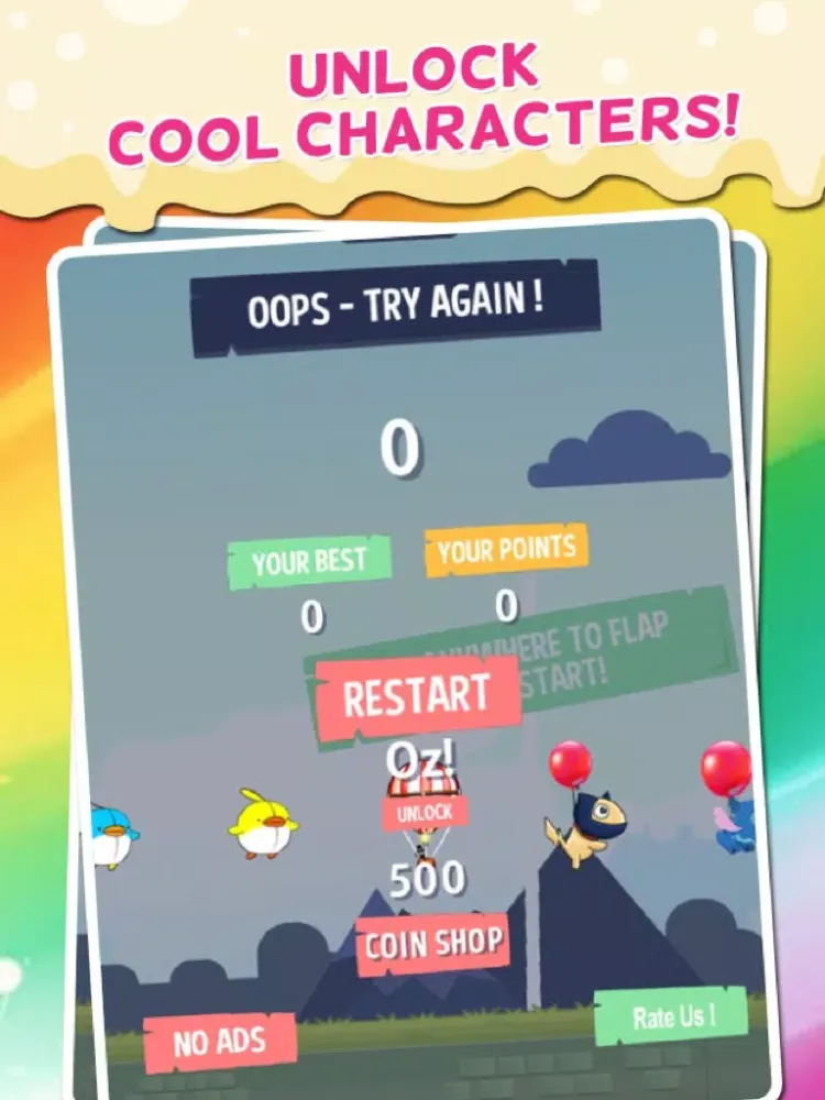 Tangkapan layar Cookie Wing: Flying in Bird City Endless Cute Flappy Games For Kids iPad 