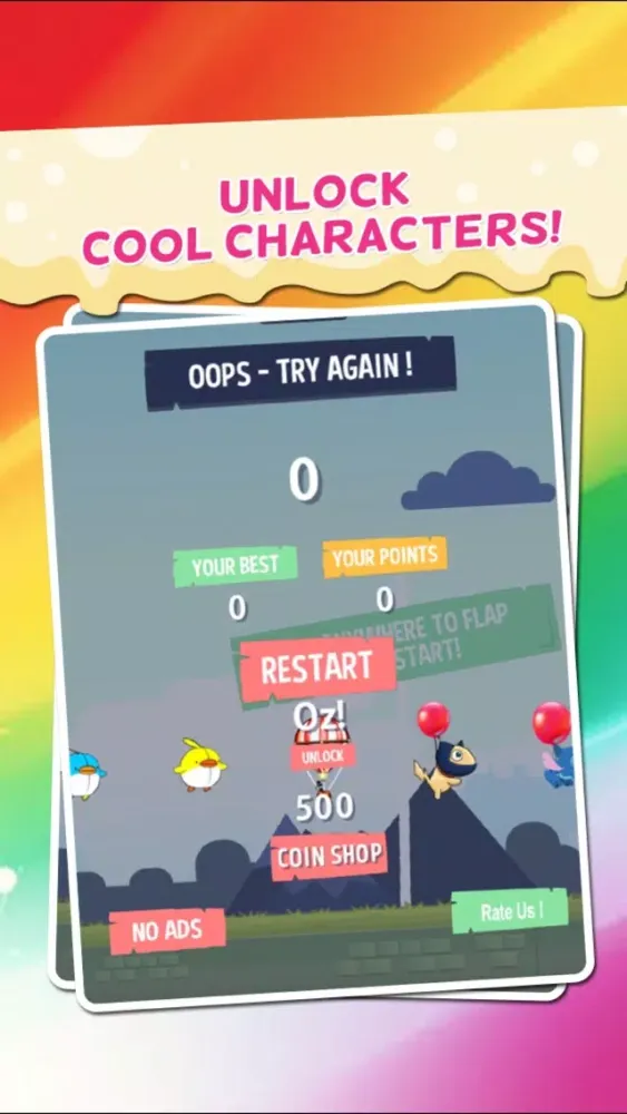 Tangkapan layar Cookie Wing: Flying in Bird City Endless Cute Flappy Games For Kids