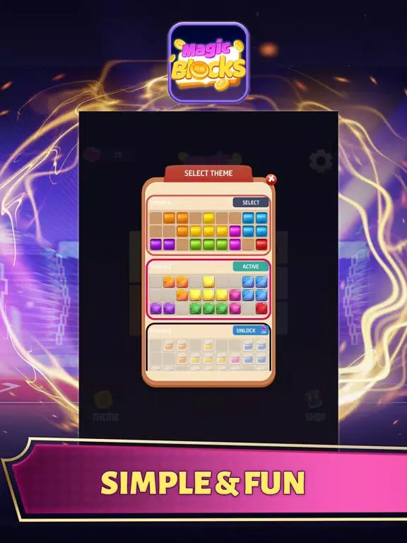 Golden Magic Blocks iPad  Screenshots