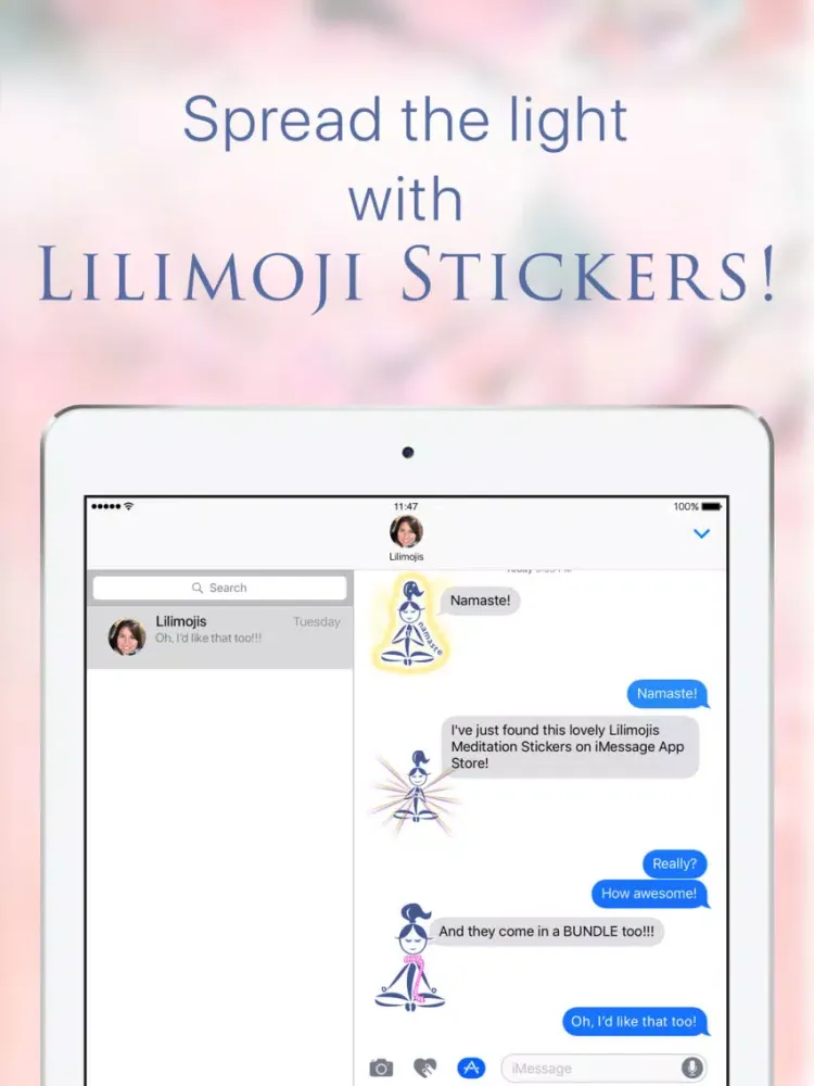 Screenshot di Lilimojis Meditation iPad 