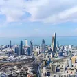 Sun and light rain in Kuwait.