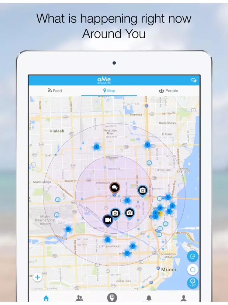 aMe around Me, Real people now iPad  스크린샷
