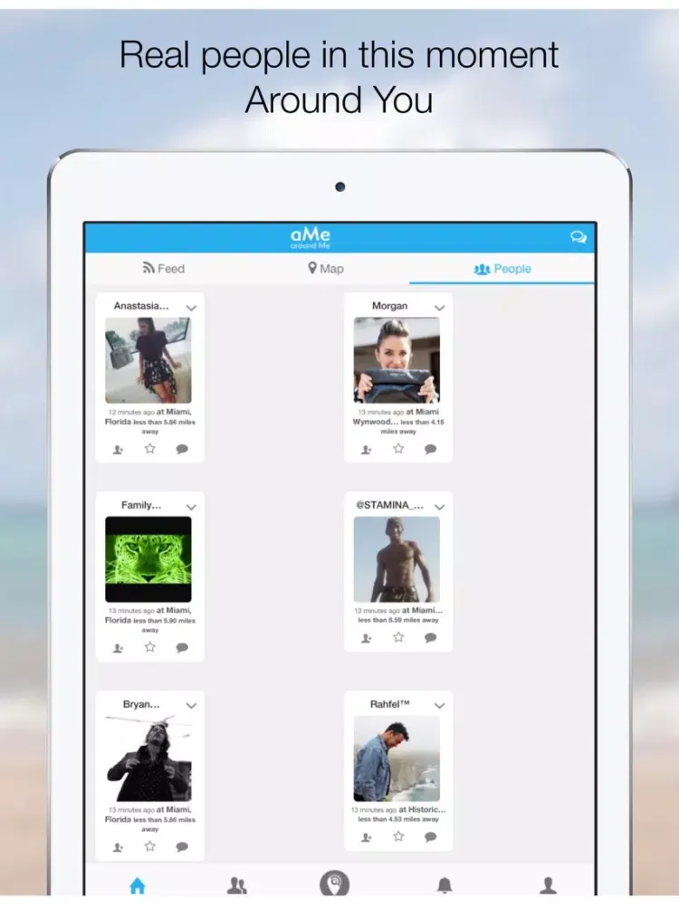 aMe around Me, Real people now iPad  스크린샷