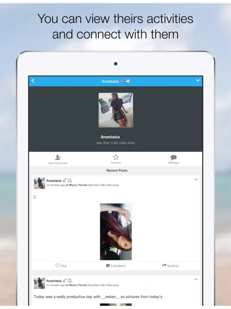 aMe around Me, Real people now iPad  스크린샷