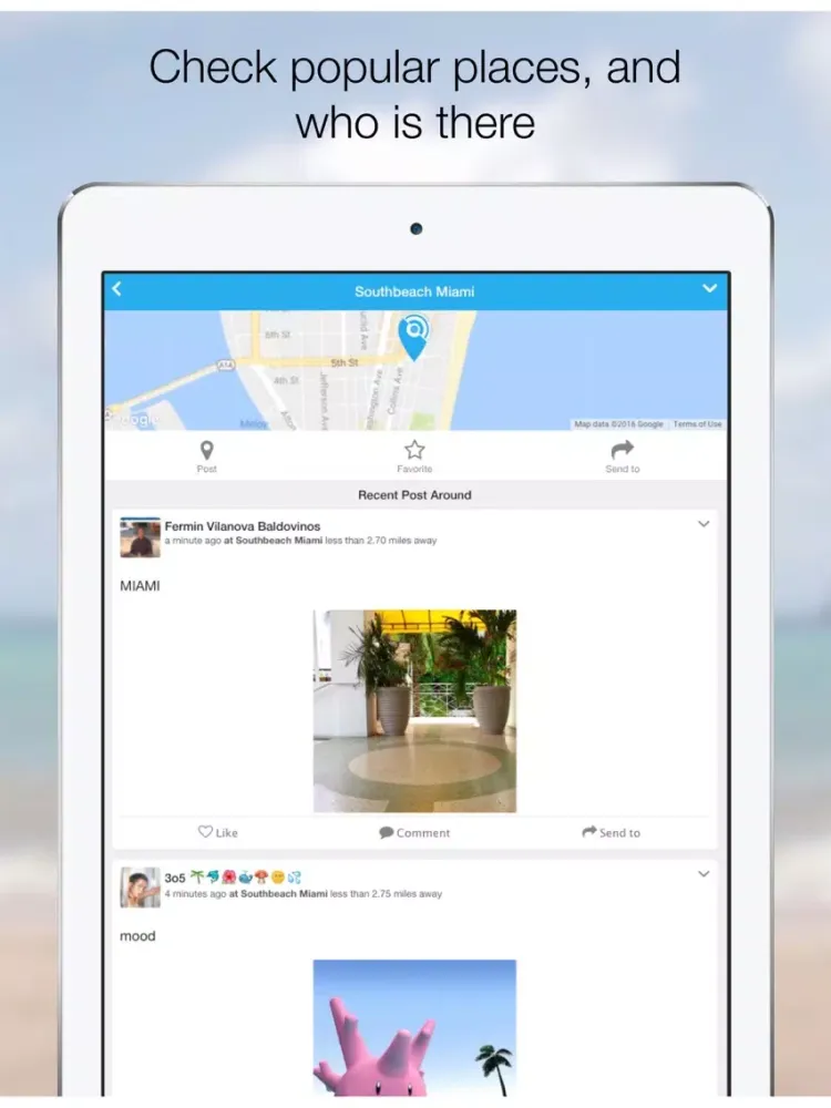 aMe around Me, Real people now iPad  스크린샷