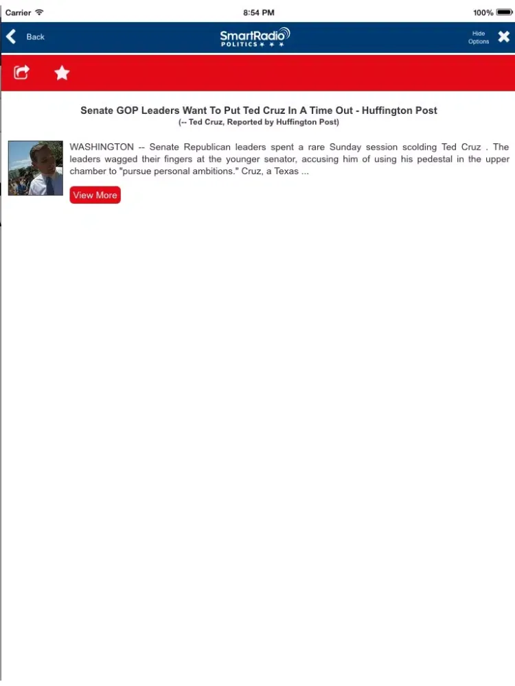 Smart Radio Politics - Radio of Trending Politics News & Stories iPad  स्क्रीनशॉट