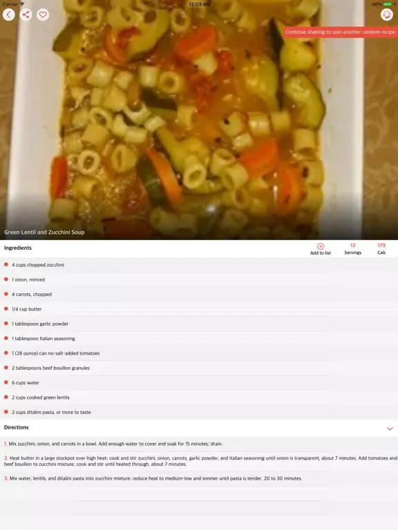 Captures d'écran de Soup Recipes: Easy and Delicious Soup iPad 