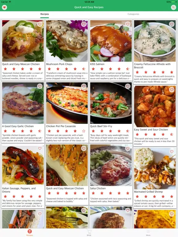 Zrzuty ekranu Quick Cook - Easy and Quick Cooking Recipes iPad 