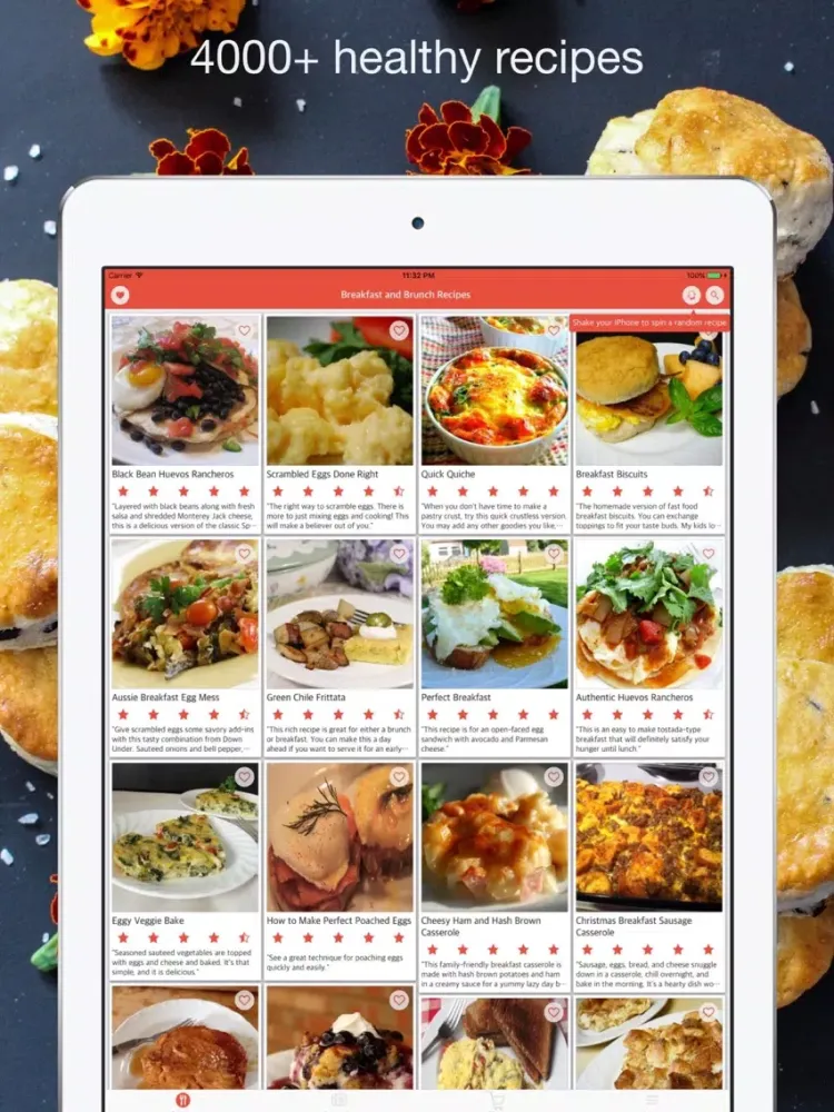 Breakfast Recipes - Healthy and Easy Meal iPad  Ekran Görüntüleri
