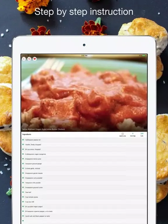 Vegetarian Recipes - Daily Meal Cooking iPad  Ekran Görüntüleri