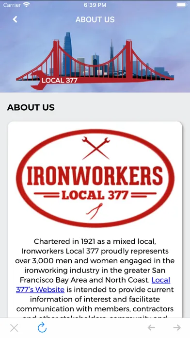 Captures d'écran de Ironworkers Local 377