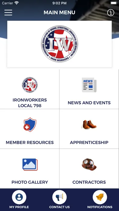 Ảnh chụp màn hình của Ironworkers Local 798