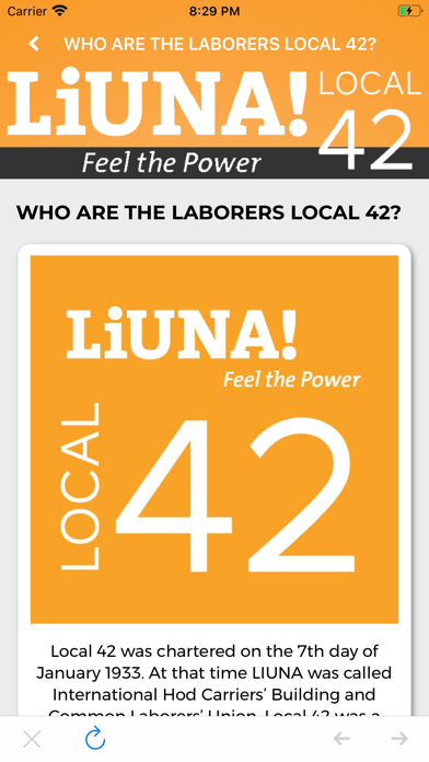 Laborers Local 42 سکرین شاٹس
