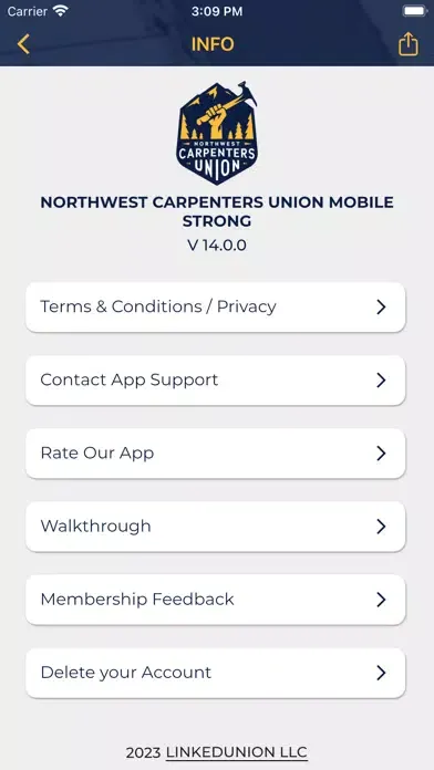 Captures d'écran de Northwest Carpenters Union