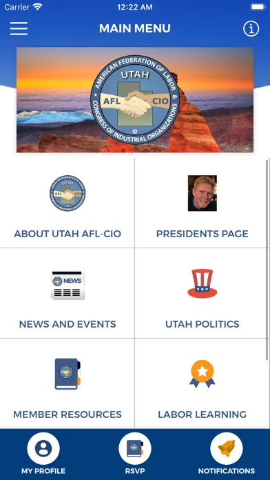 Zrzuty ekranu Utah AFL-CIO