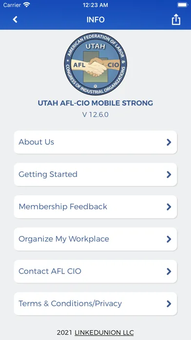 Zrzuty ekranu Utah AFL-CIO