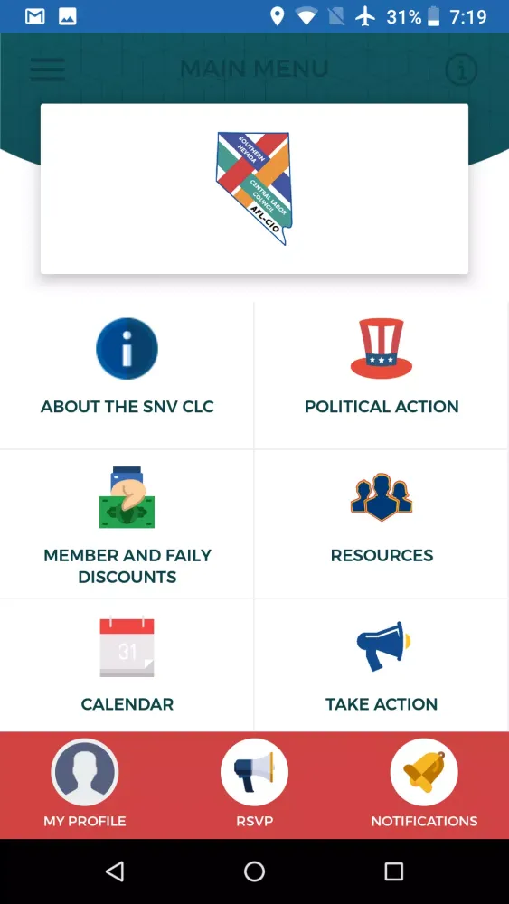 SNV AFL-CIO Screenshots