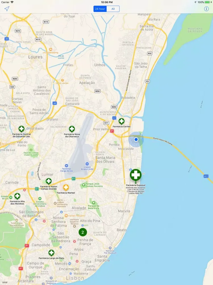 Farmácias de Serviço iPad 应用截图