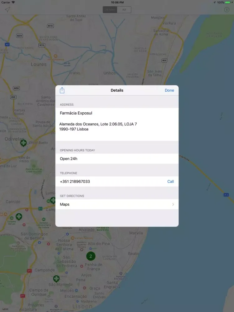 Farmácias de Serviço iPad 应用截图