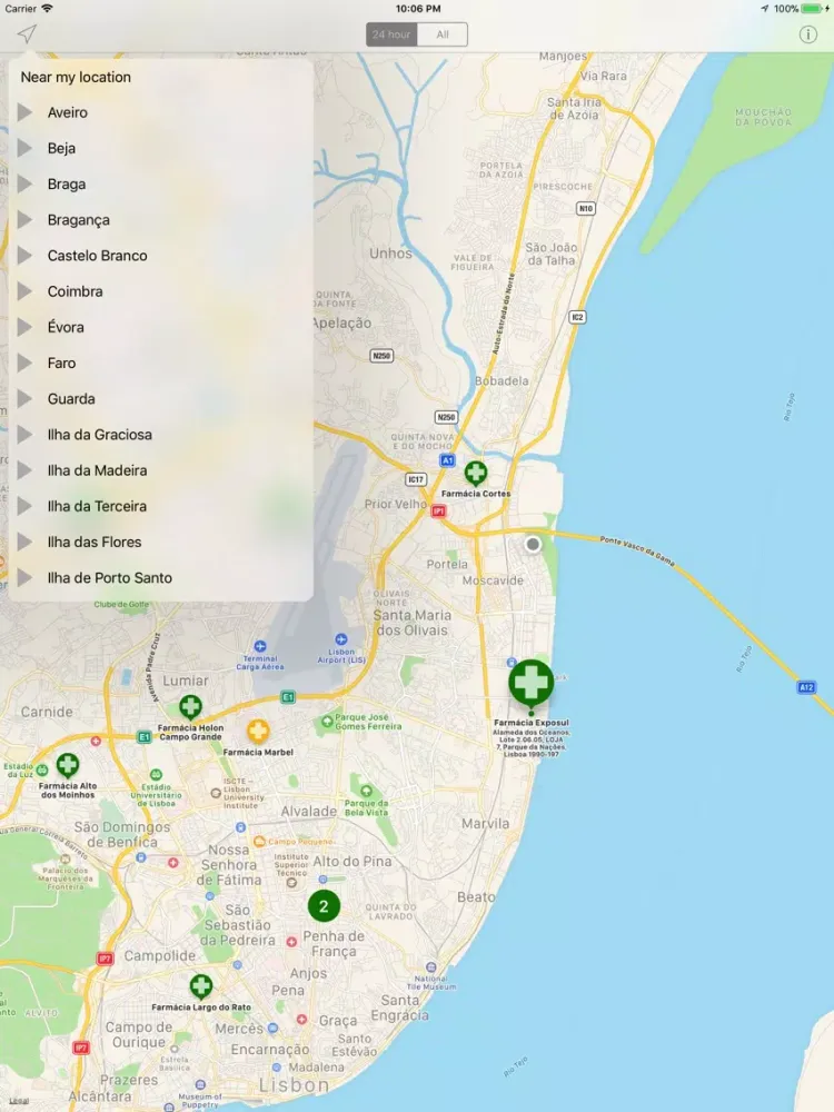 Farmácias de Serviço iPad 应用截图