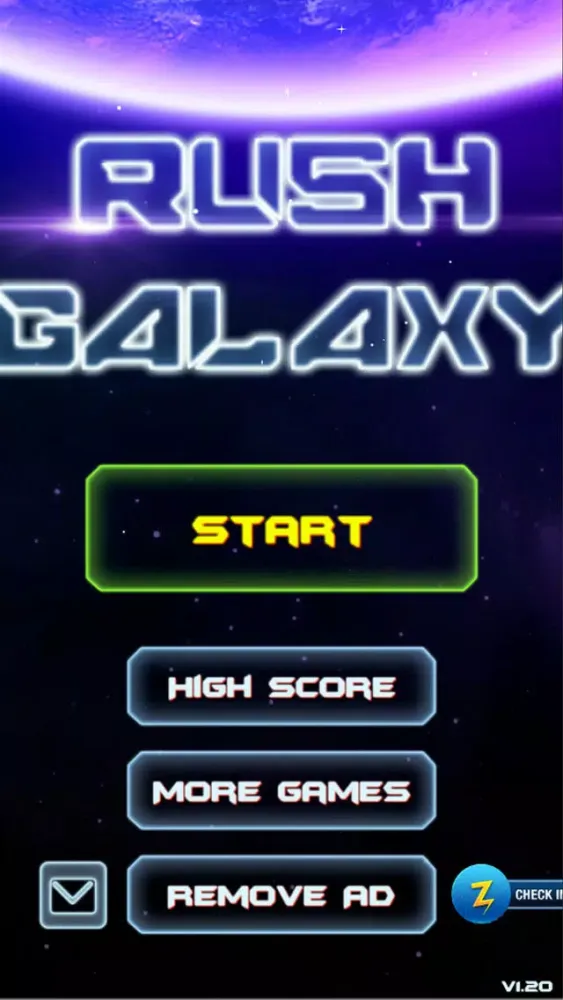 Rush Galaxy スクリーンショット