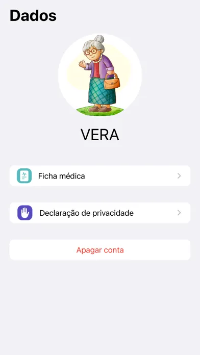 Capturas de tela do Vera Care