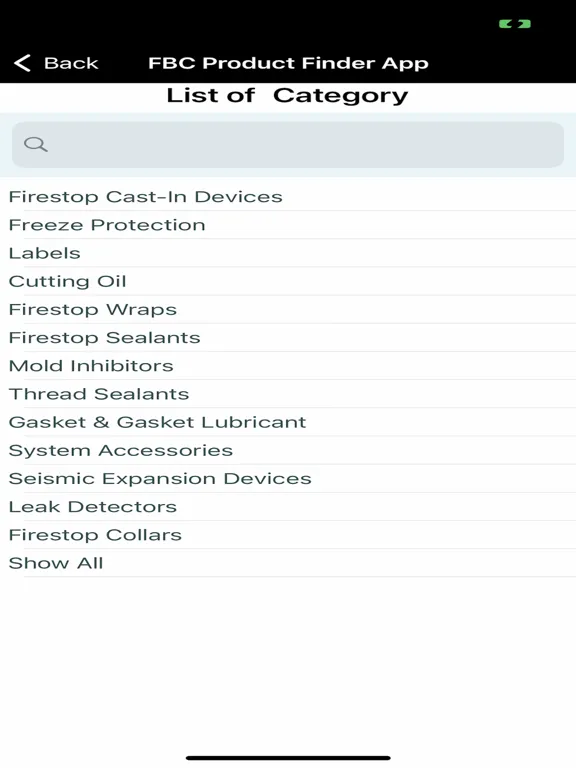FBC System Compatible Program iPad  سکرین شاٹس