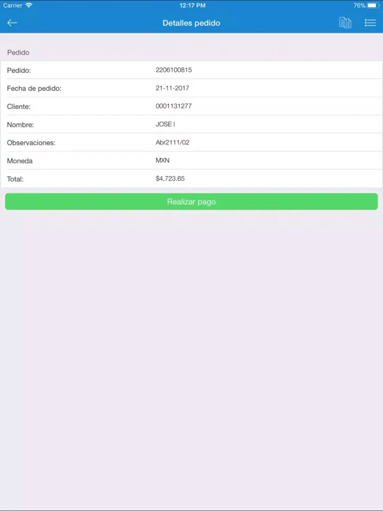 Lubtrac Clientes iPad  スクリーンショット