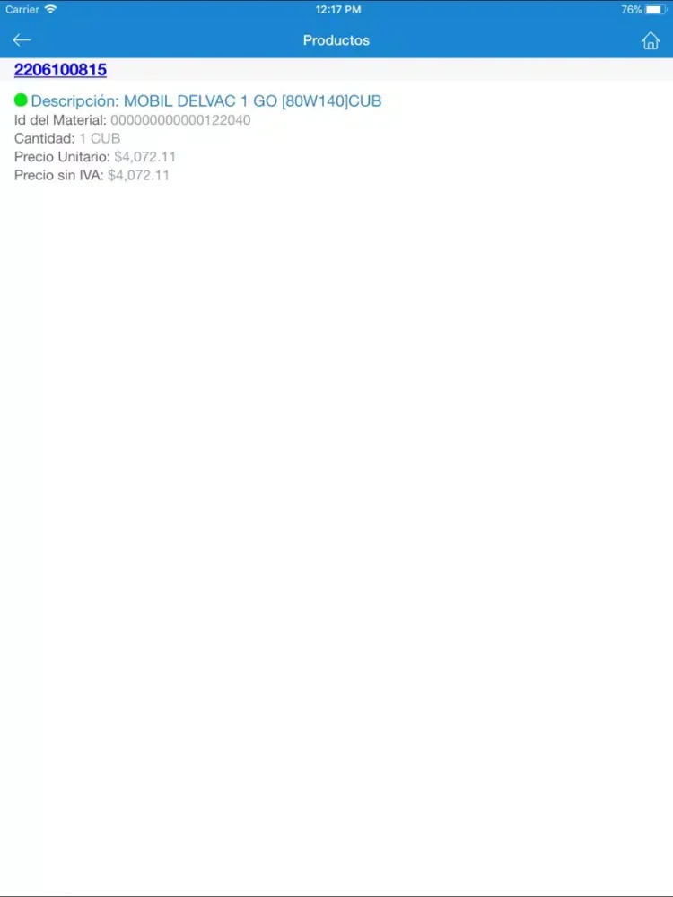 Lubtrac Clientes iPad  スクリーンショット