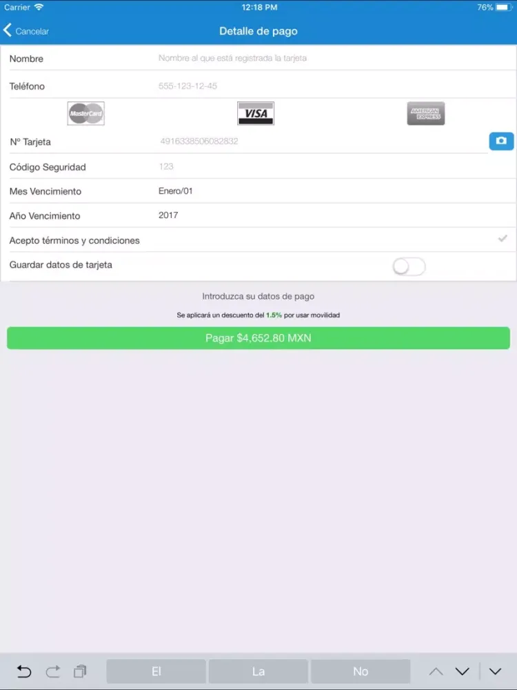 Lubtrac Clientes iPad  スクリーンショット