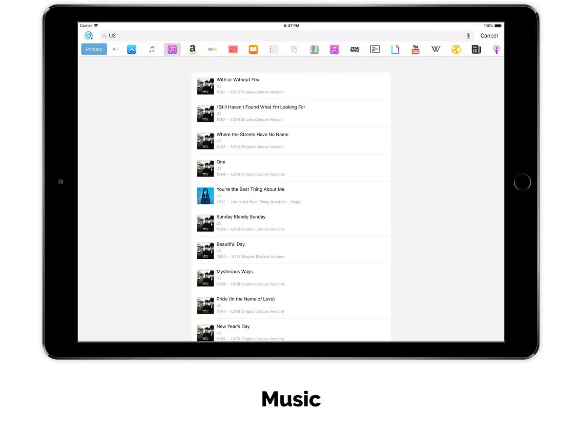 Hubbly Search iPad  স্ক্রিনশট