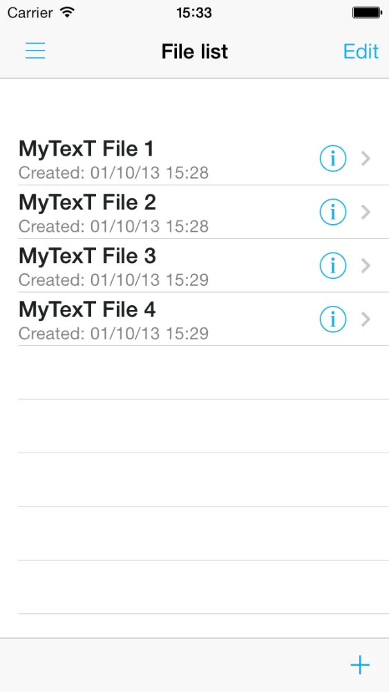 MyTexT Free - Text editor with Fleksy keyboard support 스크린샷